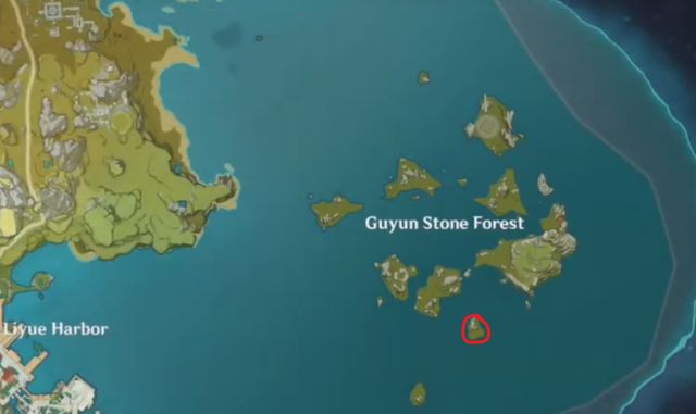 Один из островов в каменном лесу Гуюнь
