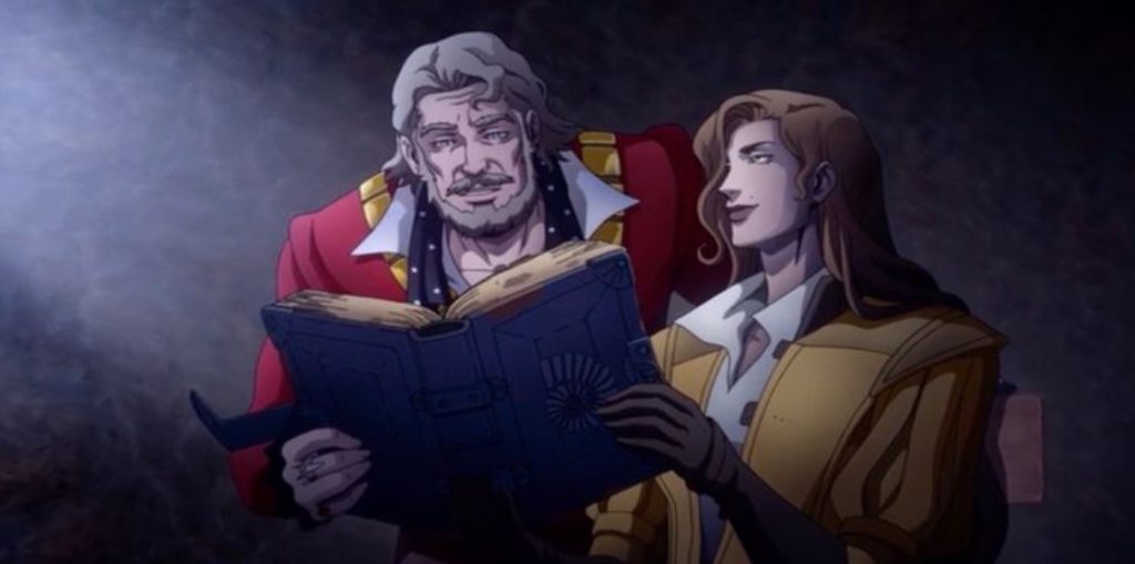 Сен-Жермен и его друг читают из аниме Castlevania