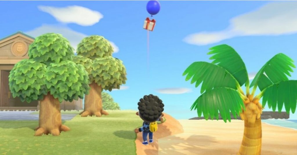 Как сбить летающий дар в Animal Crossing New Horizons